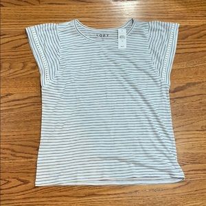 NWT loft cute ruffle sleeve tee